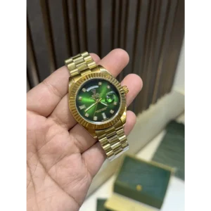 First Copy Rolex Oyster Perpetual Green Dial Watch