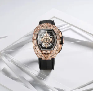 Hublot Spirit King Gold Pave Watch