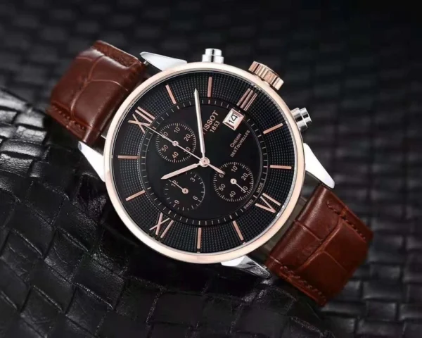 Tissot Chemin des Tourelles Chronograph Brown Watch